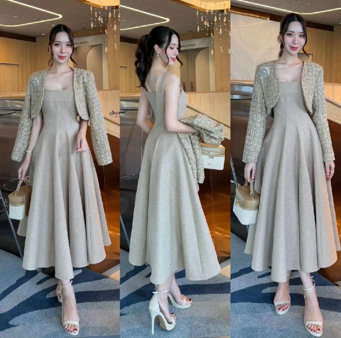 รูปสินค้า Charissa Dress set with cover-up ของร้าน Rental_with_friend